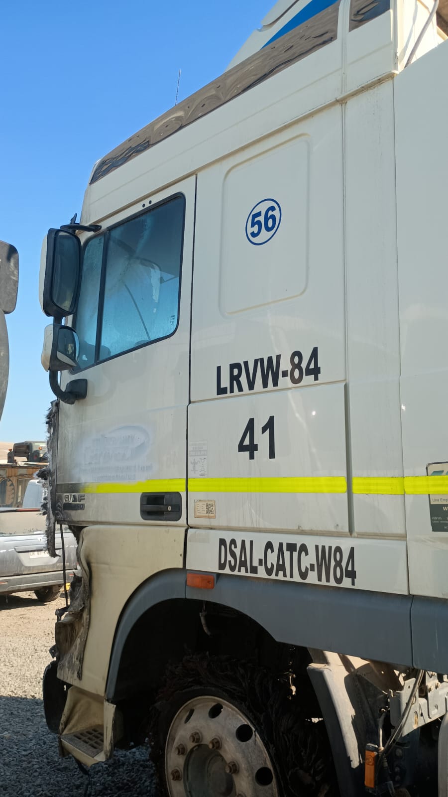 CARROCERíA PARA CAMIóN DAF XF105FTT.460 2014  USADA  EN DESARME